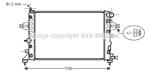 AVA QUALITY COOLING Радиатор, охлаждение двигателя OLA2362